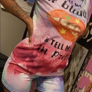 Tell Me I’m Pretty Tie die 2 piece short set